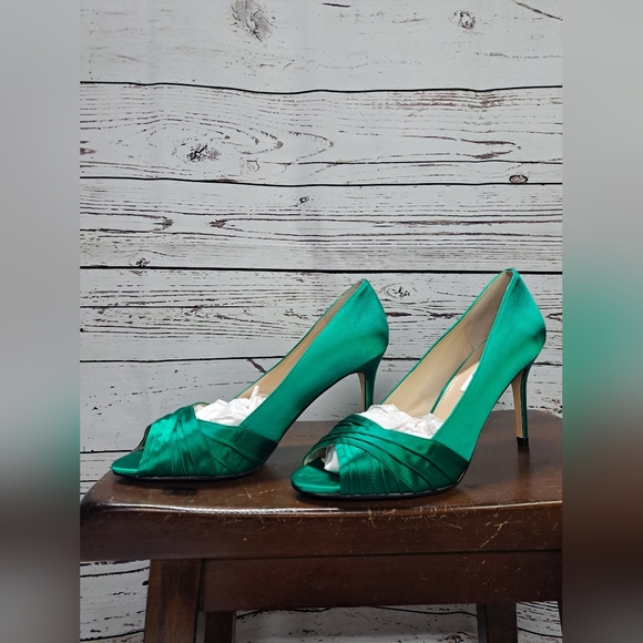 NWT Rhiyana Womens Oasis Satin Peep Toe High-Heel Classic Pump by Nina-11M - Picture 10 of 13